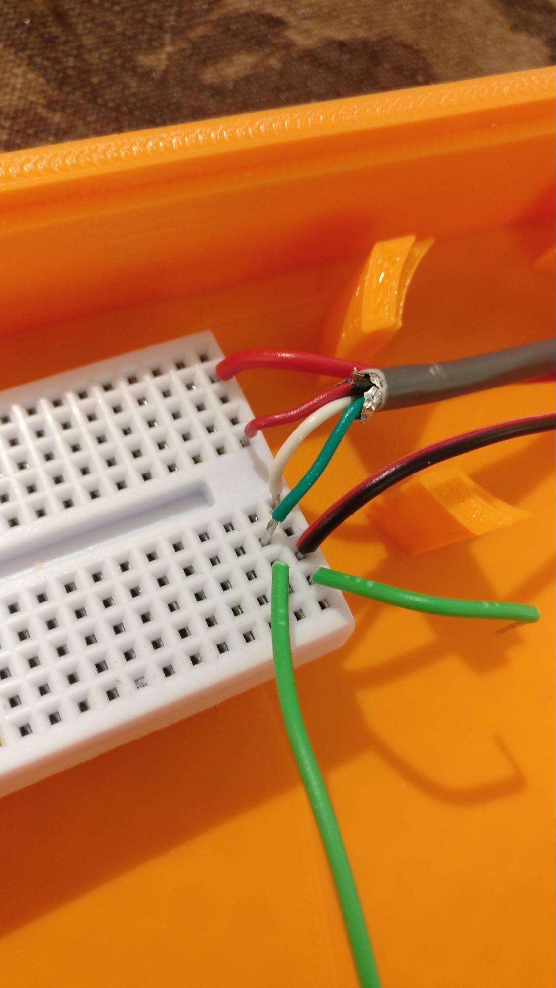 Appx. A - Power and data wires for the LED strip